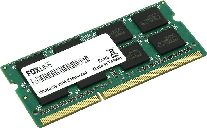Модуль памяти SODIMM DDR3L 8Гб, 1600МГц, 12800 Мб/с, Foxline FL1600D3S11L-8G, oem