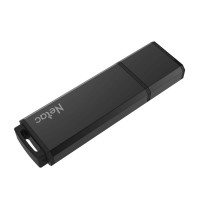 Накопитель USB 2.0, 128Гб Netac U351 NT03U351N-128G-30BK,черный, металл/пластик