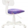Кресло детское Бюрократ CH-W201NX/STICK-VIO, белое/фиолетовое, ткань/ткань