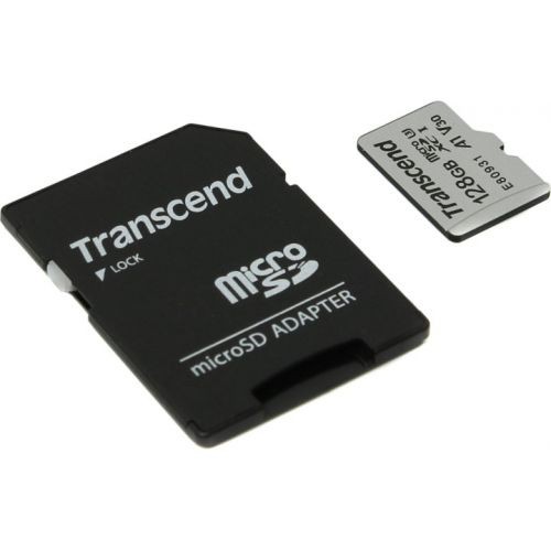 Карта памяти(+адаптер) microSDXC 128Гб/Class 10/UHS-I(Class 3),Transcend 300S(TS128GUSD300S-A)