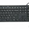 Клавиатура с подсветкой Oklick 510ML,проводная(USB),тонкая,мультимедийная,черная,rtl
