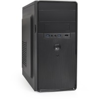 Корпус Exegate BA-309U2-450W-8 450Вт, Mini-Tower/mATX, черный