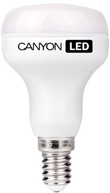 Лампа LED рефлекторная/матовая Canyon E27, 6Вт(42Вт), 2700К(теплый), 120°, 517Лм, 50000ч., 63*105 мм(R63E27FR6W230VW)