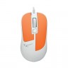 Мышь проводная Gembird MOP-410-O, оранжевая, оптическая, 1600dpi, USB, rtl