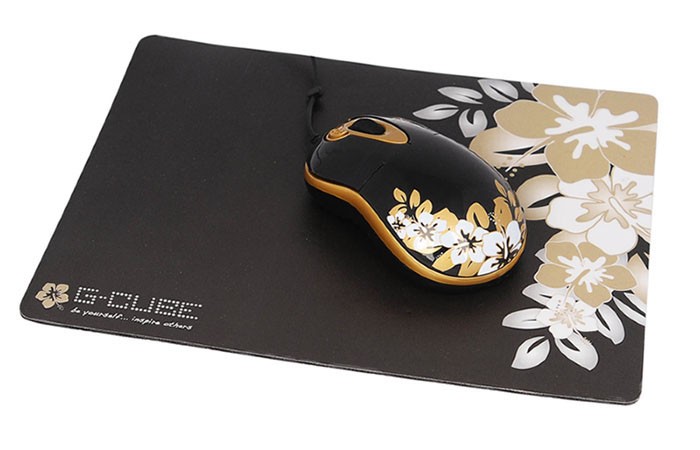 Мышь A4-Tech G-Cube GMLA-206SS Golden Sunrise + коврик