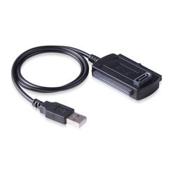 Адаптер-переходник USB to SATA/IDE 0,5м. черный/серебристый, oem (без коробки) John Doe