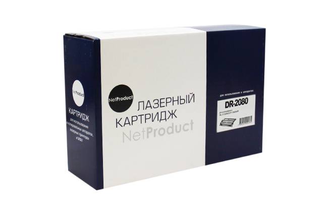 Картридж барабанный NetProduct DR-2080 черный (black) для Brother HL-2130R/DCP-7055WR,  N-DR-2080