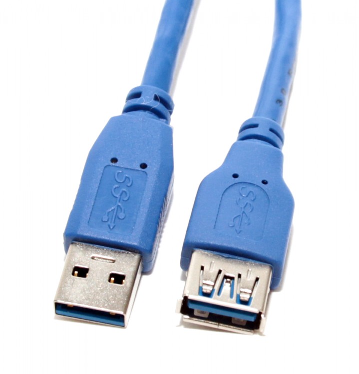 Кабель-удлинитель USB(AM)-USB(AF) 3.0,3м.,5bites UC3011-030F,синий,пакет