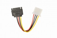 Кабель-адаптер SATA(M)-Molex,0,15м,Cablexpert CC-SATA-PS-M,разноцветный,пакет