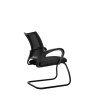 Кресло рабочее компактное Метта SU-CS-9F2, черное, ткань/сетка