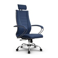 Кресло офисное Метта B 2m 34PF/K127, синее, ткань/ткань