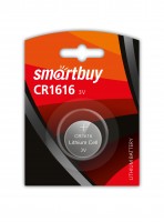 Литиевая батарейка CR1616 SmartBuy,3В,1 шт,блистер