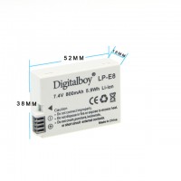 Аккумулятор Digitalboy 7,4В/800мАч, для Canon LP-E8