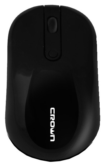 Мышь беспроводная Crown CMM-926W, черный, оптическая, 1600dpi, USB, блистер