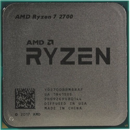 Процессор AMD Ryzen 7 2700 3,2 ГГц (4,1ГГц Precision Boost) (AM4, 16Мб, без видео, 2933 МГц) Pinnacle Ridge oem