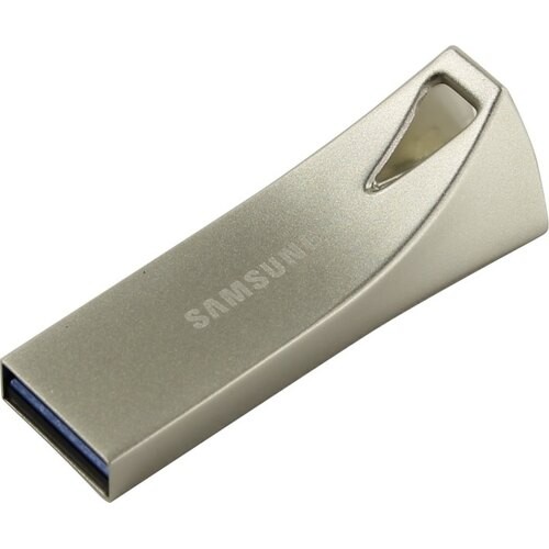 Накопитель USB 3.1, 64Гб Samsung Bar Plus MUF-64BE3/APC,серебристый, металл