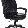Кресло руководителя Бюрократ CH-868N/BLACK, черное, экокожа/экокожа