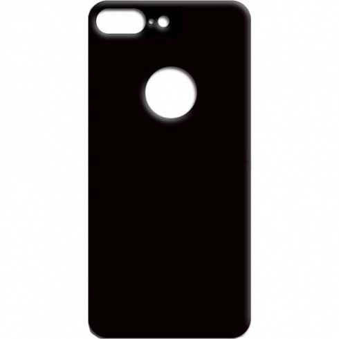 Защитное стекло для iPhone 7/8 Plus, на заднюю часть, глянцевое, черное, 0,7мм