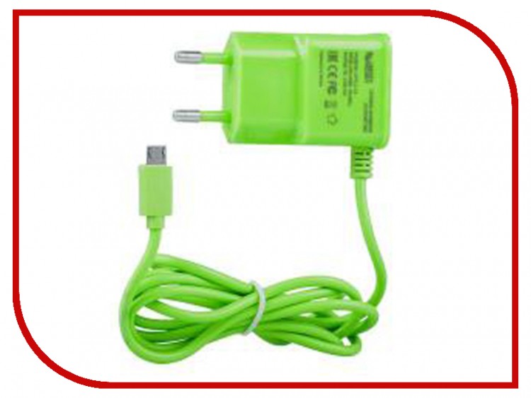 Зарядное устройство Liberty Project,5В/1А для любых microUSB, зеленый, rtl