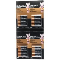 Щелочная батарейка AA Duracell Simply,1.5В,1шт.(упаковка из 16 шт.),oem