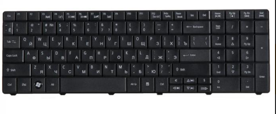 Клавиатура для ноутбука Acer Aspire E1-521 E1-531 E1-531G E1-571 E1-571G NK.I1713.02C PK130PI2B04 9Z.N3M82.FOR