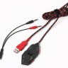 Наушники с микрофоном A4Tech Bloody G501 7.1 проводные, USB черный/красный RTL(коробка)
