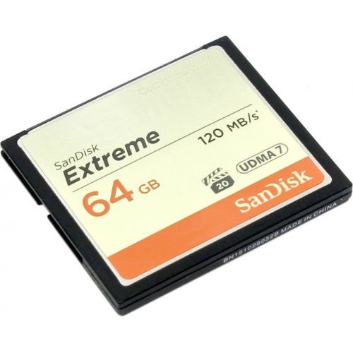 Карта памяти Compact Flash 64Гб/800x/UDMA 7,SanDisk Extreme(SDCFXSB-064G-G46)