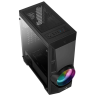 Корпус с подсветкой Aerocool AeroEngine RGB без БП, Midi-Tower/ATX, mATX, черный