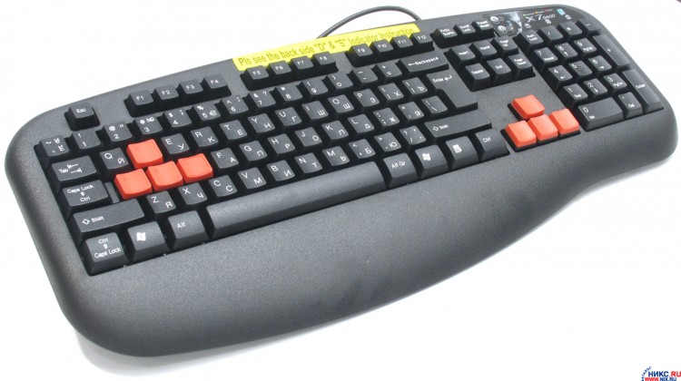 Клавиатура A4Tech X7 G-600  черный PS/2