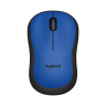 Мышь беспроводная Logitech M220 Silent, синий, оптическая, 1000dpi, USB(для приёмника), блистер