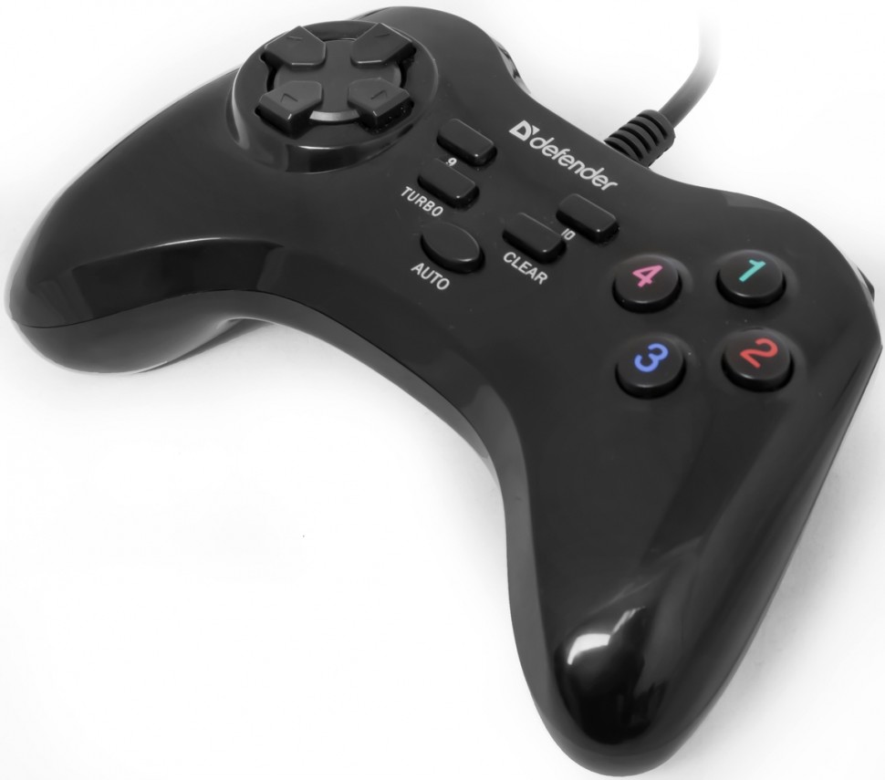 Геймпад проводной Defender Game Master G2,10 кнопок,ПК, черный rtl