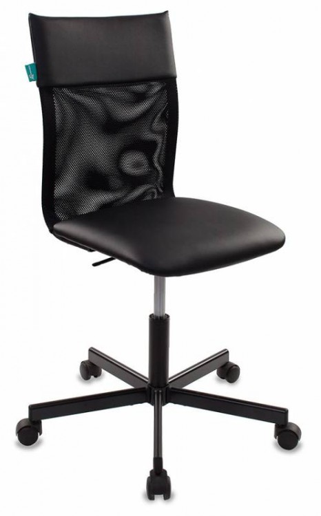 Кресло офисное Бюрократ CH-1399/BLACK, черное, эко-кожа/сетка+искусственная кожа