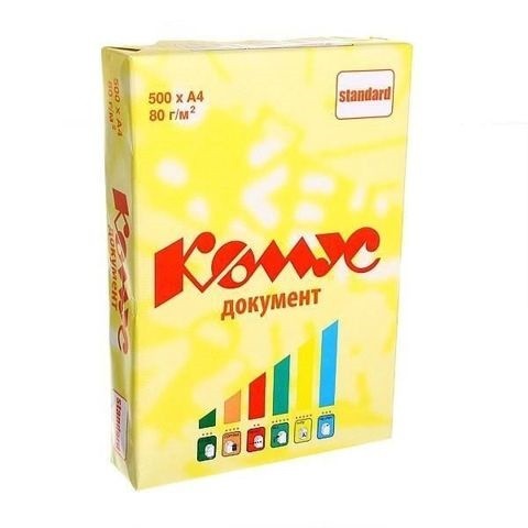 Офисная бумага A4 Комус Документ двухсторонняя  универсальная 80 г/кв.м 500 листов, 