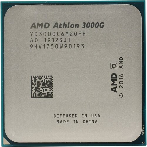 Процессор AMD Athlon 3000G 3,5 ГГц (AM4, 4Мб, AMD Radeon Vega 3, 2666 МГц) Picasso oem