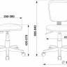 Кресло детское Бюрократ CH-W204NX/15-118, белое/салатовое, ткань/ткань