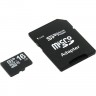Карта памяти(+адаптер) microSDHC 16Гб/Class 10,Silicon Power (SP016GBSTH010V10SP)