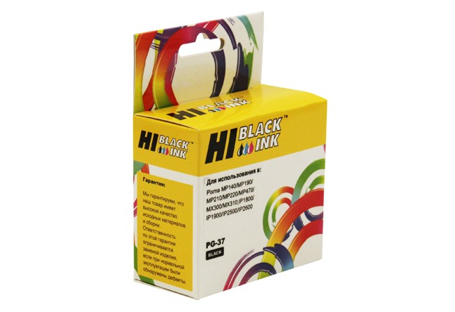 Картридж для Canon,PG-37,Hi-Black,черный (black),PIXMA iP1800/ iP1900 ...