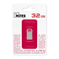 Накопитель USB 3.0, 32Гб Mirex Intrendo Tetra,серебристый, металл