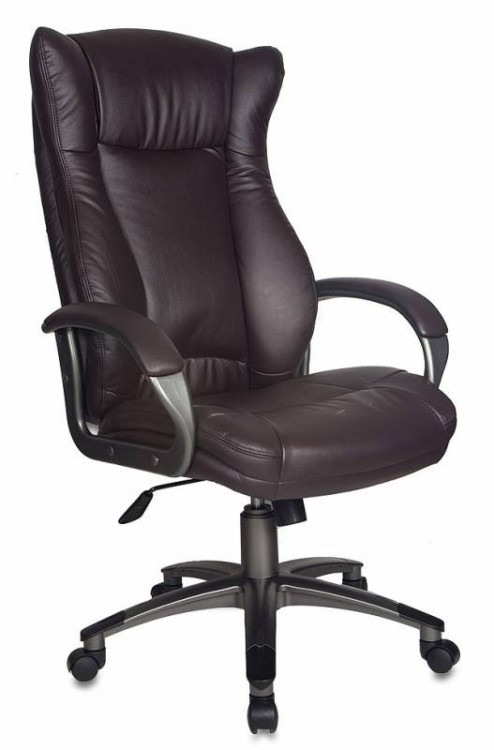 Кресло руководителя Бюрократ CH-879DG/Coffee, темно-коричневый, эко-кожа/эко-кожа