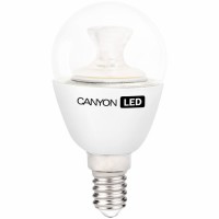 Лампа LED шарообразная/прозрачная Canyon E14, 6Вт(41Вт), 4000К(нейтральный), 150°, 494Лм, 50000ч., 45*84 мм(PE14CL6W230VN)