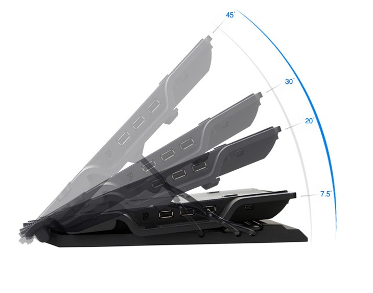 Подставка для ноутбука Zalman ZM-NS2000,17",сталь/пластик/резина, 1*кулер(ов) 200 мм, черный