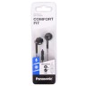 Гарнитура Panasonic Comfort Fit RP-TCM55GC-K,2.0,jack 3.5mm,черная,блистер