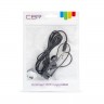 Наушники CBR Human Friends Metallic,стерео,jack 3.5mm,черные,пакет