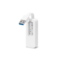 Сетевая плата TP-Link UE300, 1 порт 10/100/1000 Мбит/сек, USB 3.0, белый, rtl, UE300