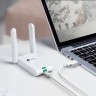 Адаптер Wi-Fi TP-Link TL-WN822N, USB 2.0, белый, rtl