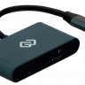 Картридер внешний Digma CR-С2501-G USB Type C, для SD,microSD,TF серебристый, блистер