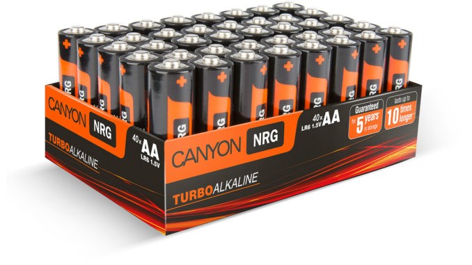 Щелочная батарейка AA Canyon NRG,,.5В,1 шт,oem