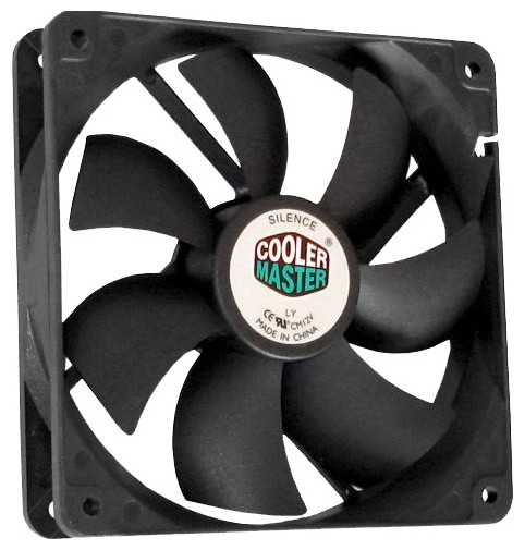 Вентилятор корпусной(4pin),Cooler Master NCR-12K1-GP,1 200 об/мин,19 ДБ,120 мм,без подсветки,черна