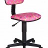 Кресло детское Бюрократ CH-201NX/FlipFlop_P, розовое(сланцы), ткань/ткань