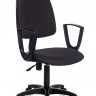 Кресло рабочее компактное Бюрократ CH-1300N/BLACK Престиж+ 15-21, черное, ткань/ткань